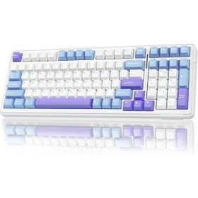 Aula F99 Lila 3 Modlu Rgb Hot Swap Mekanik Linear Graywood V3 Switch Kablosuz Makrolu Klavye
