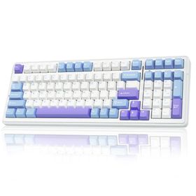 Aula F99 Lila 3 Modlu Rgb Hot Swap Mekanik Linear Graywood V3 Switch Kablosuz Makrolu Klavye
