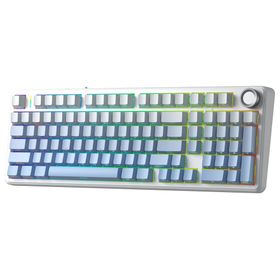 Aula F99 Pro Gradyan Mavi 3 Modlu RGB Hot Swap Mekanik Nimbus V3 Switch Kablosuz Makrolu Gaming Klavye