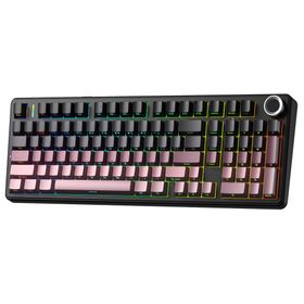 Aula F99 Pro Gradyan Pembe 3 Modlu RGB Hot Swap Mekanik Reaper Switch Kablosuz Makrolu Gaming Klavye