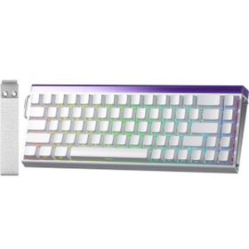 Aula Hero 68 Beyaz Desenli He Manyetik Klavye Rapid Trigger Black King Switch 8000Hz RGB Neon TKL Hot Swap Oyuncu Klavyesi