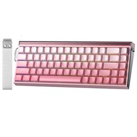 Aula HERO Pembe 68 He Manyetik Klavye Rapid Trigger Black King Switch 8000Hz Rgb Neon Tkl Hot Swap Oyuncu Klavyesi