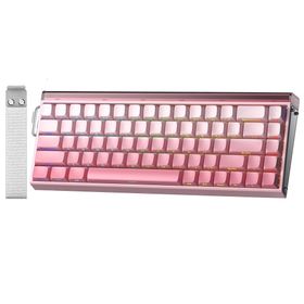 Aula HERO Pembe 68 He Manyetik Klavye Rapid Trigger Black King Switch 8000Hz Rgb Neon Tkl Hot Swap Oyuncu Klavyesi