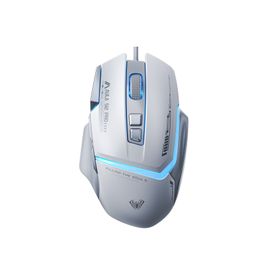 Aula S12 Pro Beyaz 12800 DPI 8 Tuşlu Makrolu Kablolu Optik Gaming Oyuncu Mouse