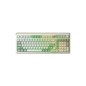 Aula S99 Yeşil Retro Rgb Gaming 3 Modlu Bluetooth Kablosuz Makrolu Türkçe Q Klavye
