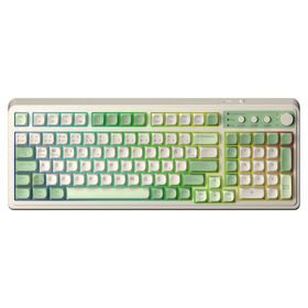 Aula S99 Yeşil Retro Rgb Gaming 3 Modlu Bluetooth Kablosuz Makrolu Türkçe Q Klavye