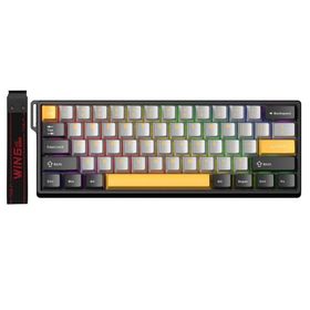 Aula Win60 He Sarı Max Manyetik Klavye Rapid Trigger Wing Chun Switch 8000 Hz Rgb Tkl Hot Swap Oyuncu Klavyesi