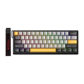 Aula Win60 He Sarı Max Manyetik Klavye Rapid Trigger Wing Chun Switch 8000 Hz Rgb Tkl Hot Swap Oyuncu Klavyesi