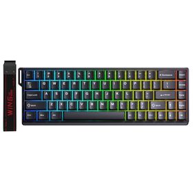 Aula WIN68 He Siyah Manyetik Klavye Rapid Trigger Graywood Swtich 8000 Hz Rgb Tkl Hot Swap Oyuncu Klavyesi