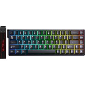 Aula WIN68 He Siyah Manyetik Klavye Rapid Trigger Graywood Swtich 8000 Hz Rgb Tkl Hot Swap Oyuncu Klavyesi