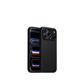 Aulumu Iphone 17 Pro Max Siyah Isı Göstergeli Soğutmalı Vegan Deri Magsafe Uyumlu Telefon Kılıfı
