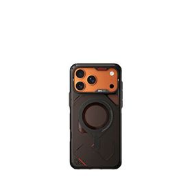 Aulumu İphone 17 Pro Max Siyah Rugged Soğutma Kanallı Köşe Korumalı Zırh Magsafe Uyumlu Telefon Kılıfı