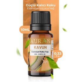 Auran 10 ml Kavun Saf Esansiyel Uçucu Yağ Buhurdanlık Yağı Difüzör Esansı Aromaterapi Ortam Koku Küre Yağı