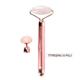 Aurelia Geneve 2 Replaceable Head Beauty Bar - Çift Başlıklı Pembe Kuvars Gua Sha Masaj Taşı