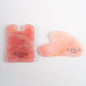 Aurelia Geneve Pembe Kuvars Gua Sha Taş Seti
