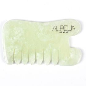 Aurelia Geneve Tarak Şekilli Gua Sha Yeşim Masaj Taşı