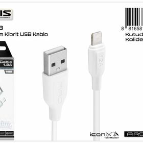 Auris ARS-CB33 Lightning 1 m Kibrit USB Kablo