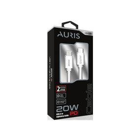 Auris ARS-CB45 USB-C Lightning 2 mt 20W Şarj ve Data Kablosu