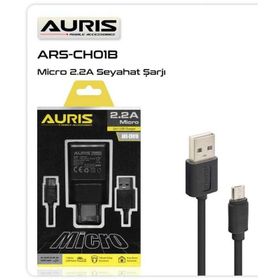 Auris ARS-CH01B Micro Set 2.2A Şarj Cihazı