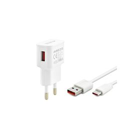 Auris ARS-CH02 Type-C Set 2.2A Beyaz Şarj Cihazı