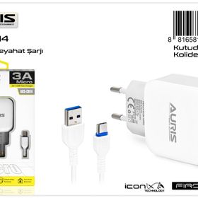 Auris ARS-CH14 CH14 Micro USB 3 A Hızlı Şarj Şarj Aleti