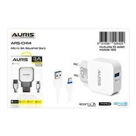 Auris ARS-CH14 CH14 Micro USB 3 A Hızlı Şarj Şarj Aleti