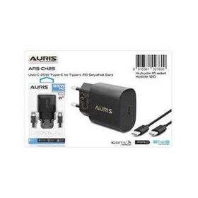 Auris ARS-CH25 25W PD Type-C Siyah Şarj Cihazı