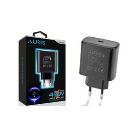 Auris ARS-CH35 PD 45W Siyah Type-C Şarj Cihazı