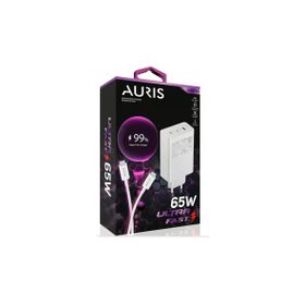 Auris ARS-CH65 65 W USB to Type C Saliseli Ultra Fast Hızlı Şarj Aleti Seti