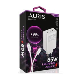 Auris ARS-CH65 65 W USB to Type C Saliseli Ultra Fast Hızlı Şarj Aleti Seti