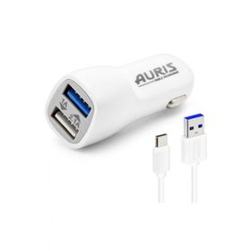 Auris ARS-CR03 Type-C Oto Set 3.1A Oto 2 in 1 Şarj