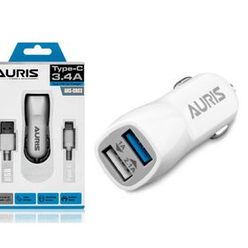 Auris ARS-CR03 Type-C Oto Set 3.1A Oto 2 in 1 Şarj