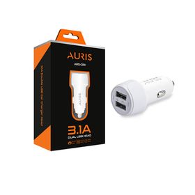 Auris ARS-CR11 Metal Double USB Çıkışlı Oto Şarj Başlığı