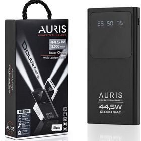 Auris ARS-K28 Powerbank (Siyah-Beyaz) 12000Mah 44,5W Powerbank