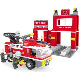 Ausini 21602 İtfaiye İstasyonu 301 Parça Blok Seti