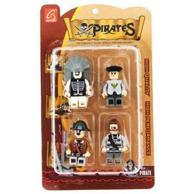 Ausini Pirates 4'lü Gri Korsan Figür Seti
