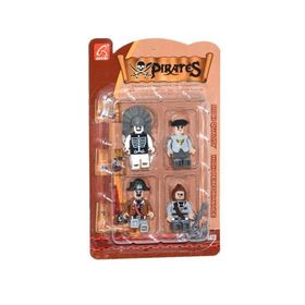 Ausini Pirates 4'lü Gri Korsan Figür Seti