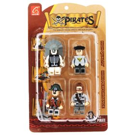 Ausini Pirates 4'lü Gri Korsan Figür Seti