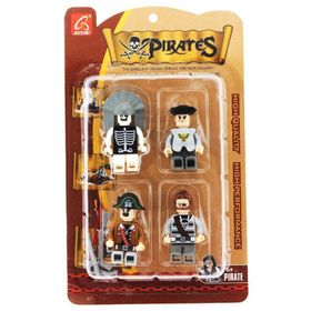 Ausini Pirates 4'lü Gri Korsan Figür Seti