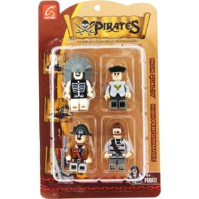 Ausini Pirates 4'lü Gri Korsan Figür Seti