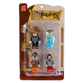 Ausini Pirates 4'lü Kırmızı Korsan Figür Seti