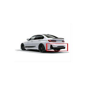 Auto GP Bmw G20 LCI 3.40 2022+ Siyah Arka Difüzör ve Egzoz Ucu Seti