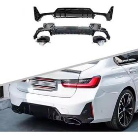 Auto GP Bmw G20 LCI 340 2022+ Arka Tampon Difüzörü ve Egzoz Ucu Seti