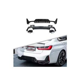 Auto GP Bmw G20 LCI 340 2022+ Arka Tampon Difüzörü ve Egzoz Ucu Seti