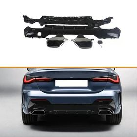 Auto GP Bmw G22 G23 440i 2020+ Arka Tampon Difüzörü ve Egzoz Ucu Seti