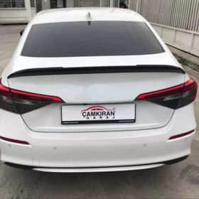 Auto GP Honda Civic FE1 RS Siyah Boyalı 2021 Bagaj Üstü Spoiler