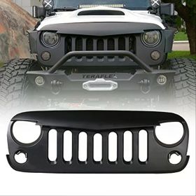 Auto GP Jeep Wrangler JK 2007 2017 Ön Panjur Izgara Seti