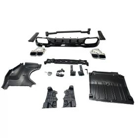 Auto GP Mercedes W206 C63 2020+ Arka Tampon Difüzör ve Egzoz Seti