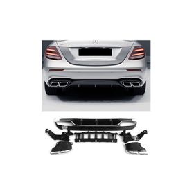 Auto GP Mercedes W213 E63 AMG 2016-2019 Arka Tampon Difüzör ve Egzoz Ucu Seti