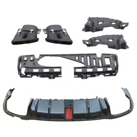 Auto GP Mercedes W213 E63 AMG 2016-2019 Brabus Arka Tampon Difüzör ve Egzoz Ucu